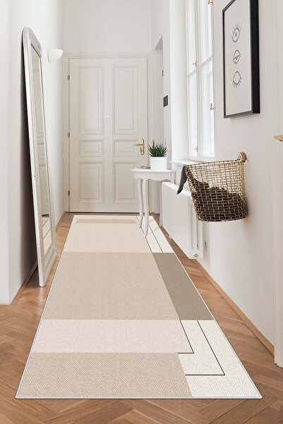 Confidence Home Machine Washable Non-Slip Base Stain Resistant Beige Living Room Carpet Kitchen Carpet and Runner