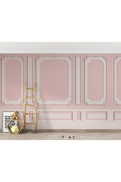 LOTUS AURA 3 Boyut Görünümünde Duvar Kağıdı Barok Duvar Resmi Pempe Tonları Duvar Posteri