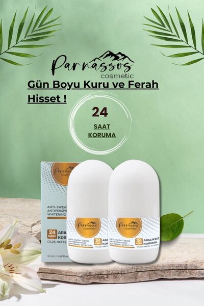 Parnassos Cosmetic Vegan Unisex Roll-on 50 ML ( İkili Set ) C Vitamini ve Beyazlatıcı Etki