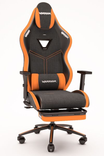 warrior Aragorn Kumaş Oyuncu Koltuğu - Turuncu - Ayak Uzatmalı Bilgisayar Sandalyesi - 1598b0516