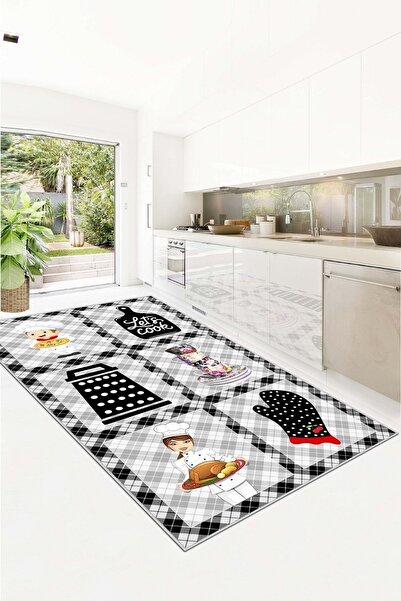 Confidence Home Makinede Yıkanabilir Kaymaz Taban Leke Tutmaz Modern Renkli M...