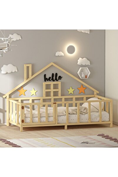 GİVAYO WOOD'S Hause Montessori Yatak Kapılı 90*190