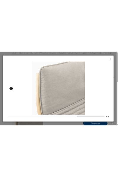 IKEA Μαξιλάρι καθίσματος Poang, Knisa Light Beige