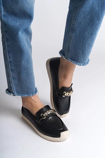 MY BAYAN SHOES Bağcıksız Ortopedik Rahat Taban Babet Ayakkabı