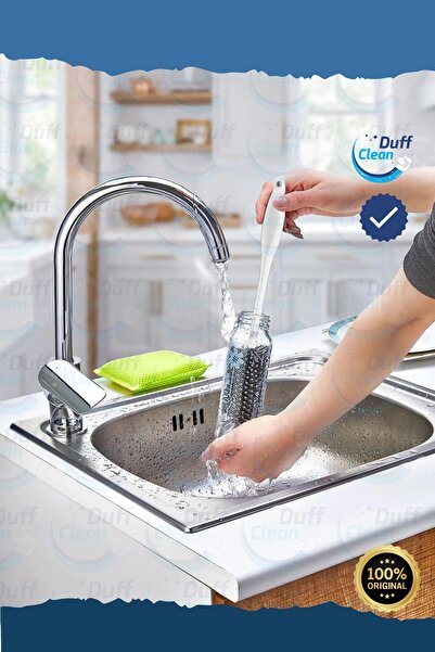 DUFF CLEAN جرة زجاجة الرضاعة من السيليكون من Aksa - فرشاة تنظيف الزجاجات