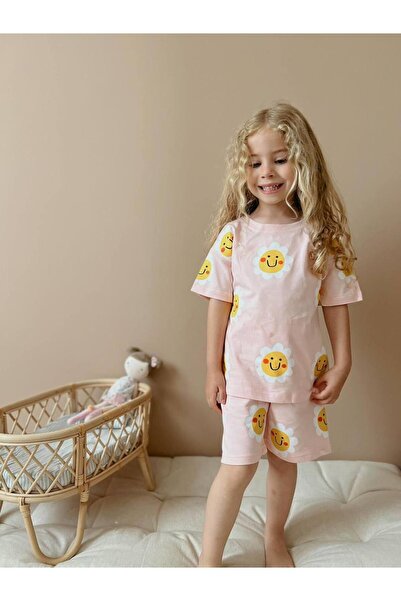 YİGİT BUTİK Yigit Boutique - Set pentru fete cu imprimeu Smile