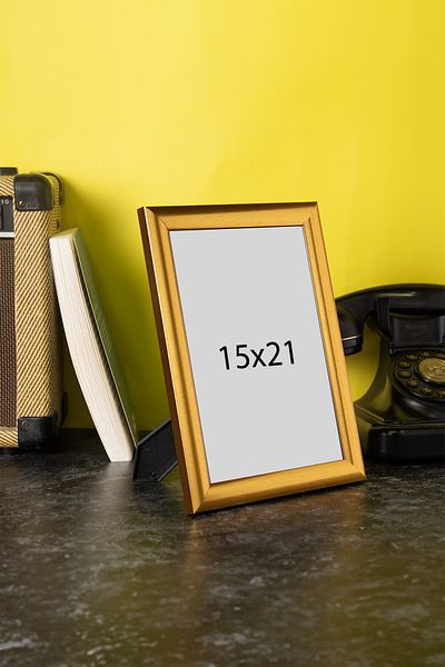 Araste 15x21 Photo Picture Frame Horizontal Vertical - Suitable for Desktop and Wall Hanging