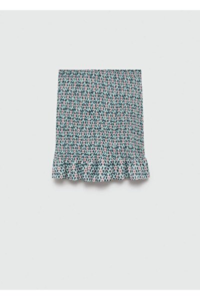 Mango Teen Fırfırlı Ve Büzgülü Etek