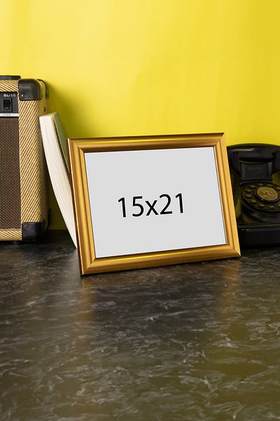 Araste 15x21 Photo Picture Frame Horizontal Vertical - Suitable for Desktop and Wall Hanging