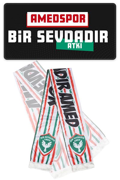Amed Spor Diyarbakır Amedspor Shawl Scarf - Sevdadır B02