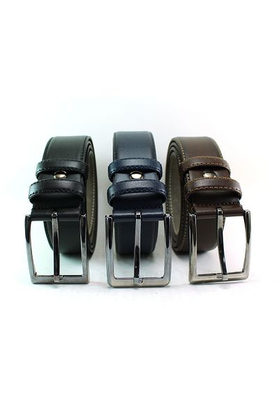 MENTOR REGALO 3 Adept Classic Belt - Μαύρο, Καφέ, Μπλε Navy 9005