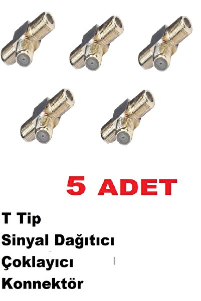 Vwin T Tip Sinyal Dağıtıcı Çoklayıcı Konnektör 3 lü 3 Yollu Bölücü Fiş Jack Dişi