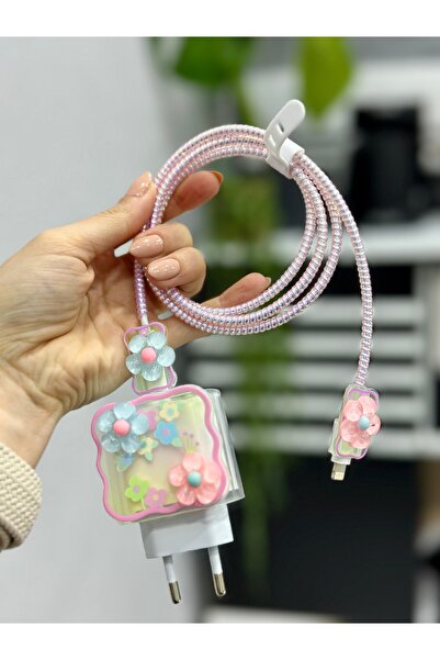 Go Aksesuar iPhone 18/20 W Şarj Cihazı Uyumlu 5 Parça Şarj Koruma Seti