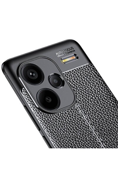 halkhouse Oppo Reno 4 Pro 4G Kılıf Kamera Koruyuculu Niss Deri Görünümlü Silikon Kapak