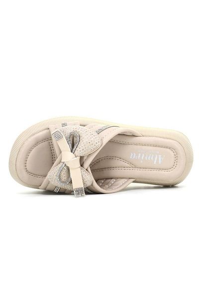 TRENDYSHOSE 05768 Model Comfortable Women's Slippers with Stone Detail