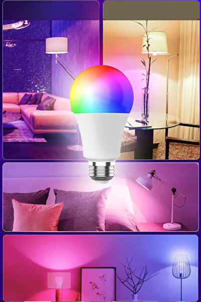 ThenTech Rgb Modlu Uzaktan Kumandalı LED Ampul Gece Işığı Oyuncu Odaları İçin...
