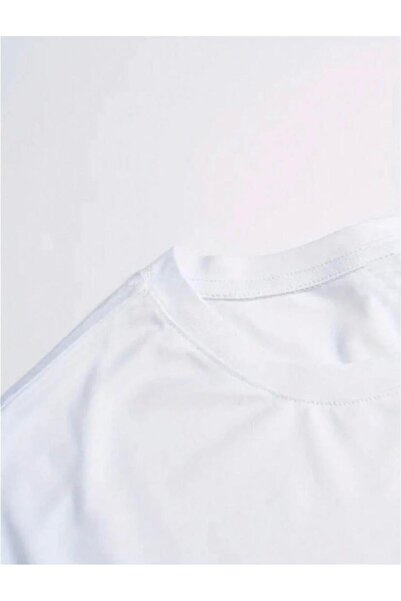 LA VESTİTİ King Printed White T-shirt and Black Shorts - Summer Unisex Set