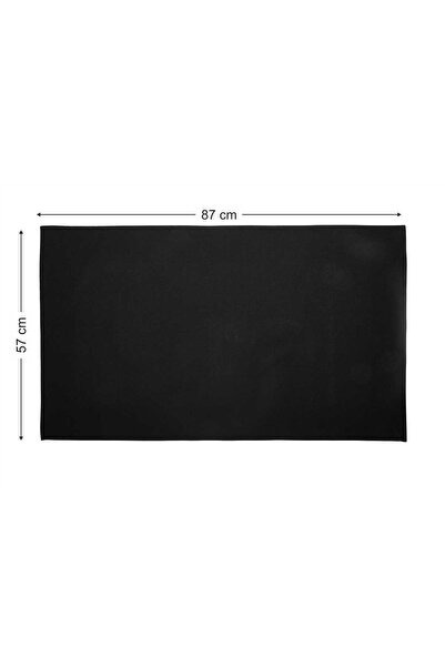 HOMELKA Washing Machine Cover Liquid Proof Fabric Black Color Flat Model