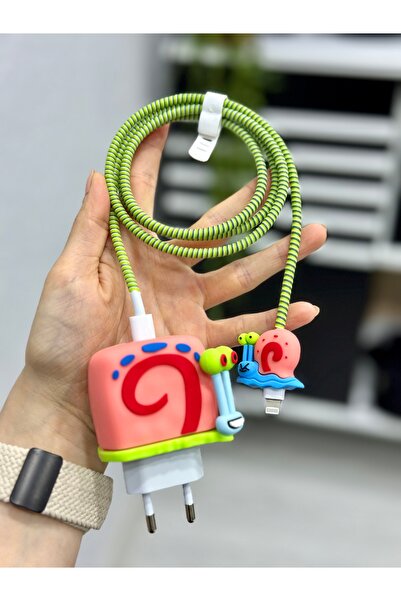 Go Aksesuar iPhone 18/20/25 W Şarj Cihazı Uyumlu 4 Parça Şarj Koruma Seti