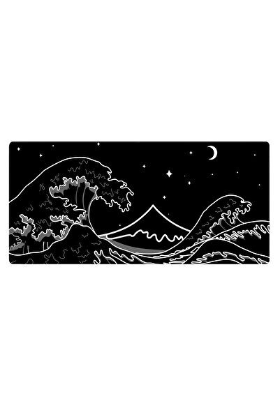 PORGE Gaming Mouse Pad 120x60 cm Mouse Pad Masa Boy Dikişli Kenar XXXL Mouse Pad