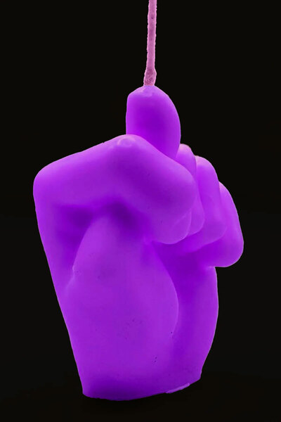 FANTASTİK SANAT ATÖLYESİ Amber Kokulu Dekoratif Hediyelik El Model Mum - 90 g...