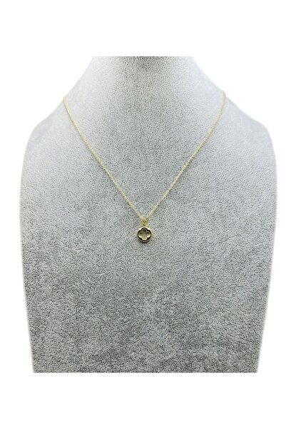 Han Ticarethane Clover Gold Colored Necklace