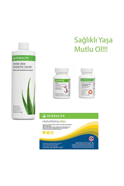 Herbalife Yağ Yakıcı Thermo Complete + Aloe Vera Içecek + Kadın Vitamini + Om...