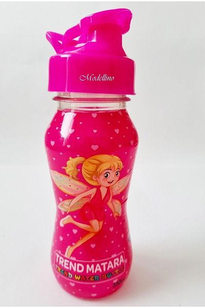 Modellino Girl Pink Trend 350cc Transparent Water Bottle