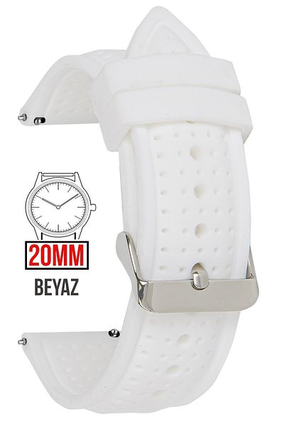 COBRA 20mm Fossil-Welder-Casio-Seiko-Omega-Armani Watch Compatible Silicone Watch Band - Strap 20S26B