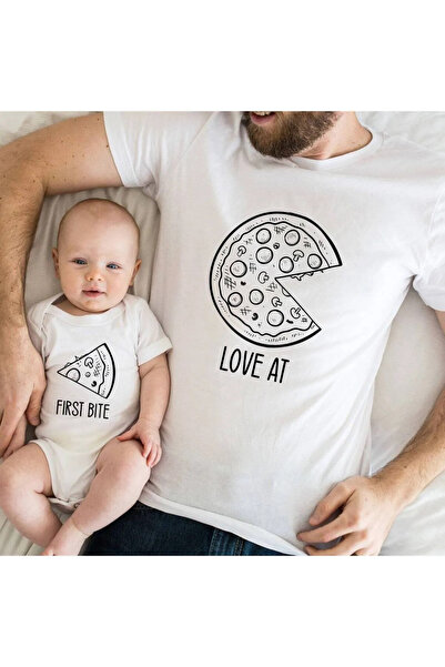 Baxia Baba Oğul Kız Zıbın Tshirt kombin (TEK ÜRÜN KOMBİN YAPMAK IÇİN 2 ADET S...