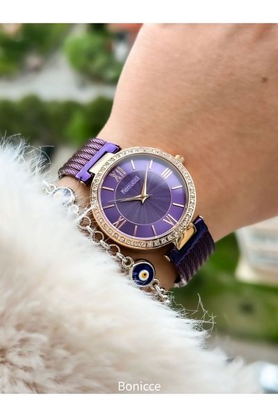 Women's watch purple discount