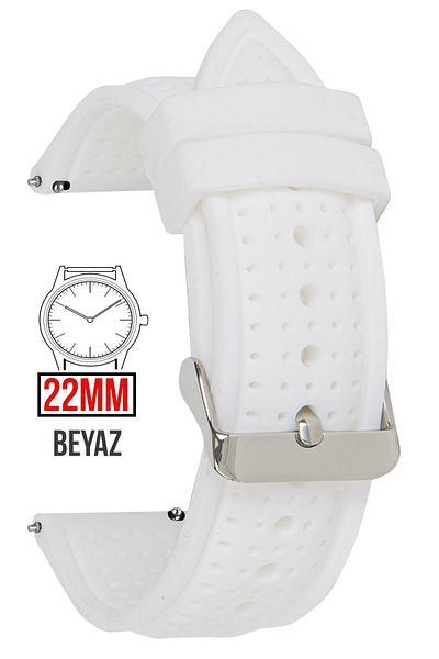 COBRA 22mm Fossil-Welder-Casio-Seiko-Omega-Armani Watch Compatible Silicone Watch Band - Strap 22S26B