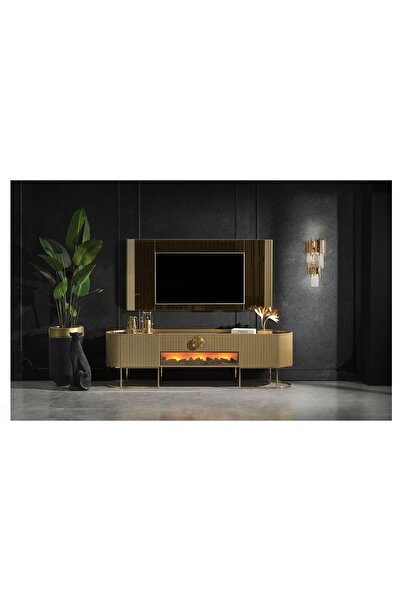 mobilyabazari Guccix Şömineli Tv Ünitesi