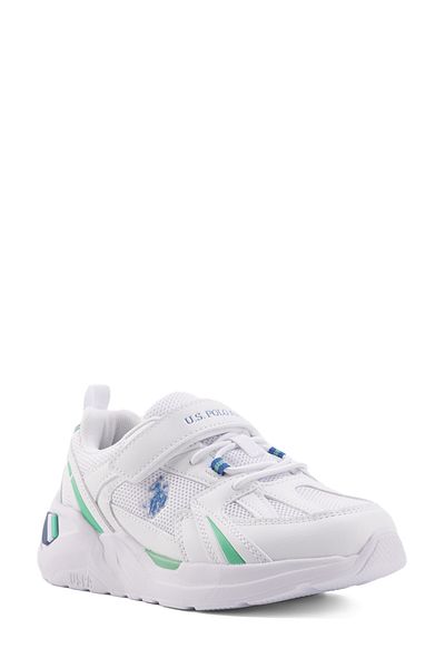 U.S. Polo Assn. Pantofi sport pentru băieți - AKITA JR 4FX Alb
