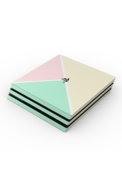 Kt Grup Modern Minimal Renkler Playstation 4 Pro Sticker Kaplamalar