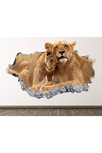 Wild Gorgeous Animals Full Hd Printing 3d Modern Wall Sticker