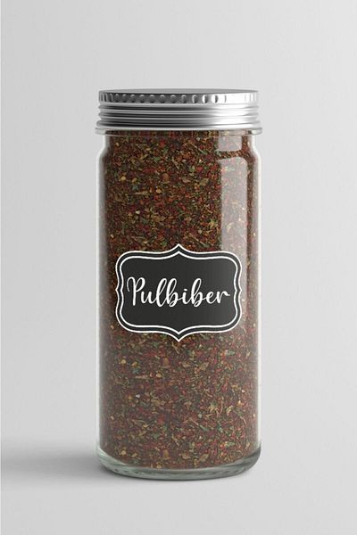 TUGİBU Spice Jar Spice Jar Sticker A4s108