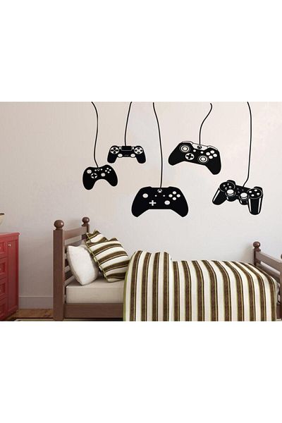 KT Decor ملصق حائط لوحدة التحكم في الألعاب
