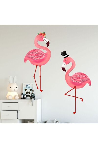KT Decor Zidna naljepnica za dečiju sobu sa flamingom