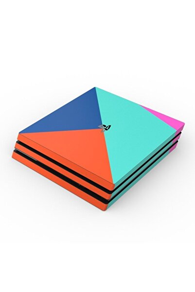 Kt Grup Modern Minimal Renkler Playstation 4 Pro Sticker Kaplamalar