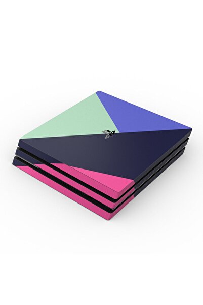 Kt Grup Modern Minimal Renkler Playstation 4 Pro Uyumlu Sticker Kaplamalar