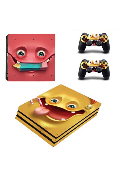 Kt Grup Sevimli Emojiler Playstation 4 Pro Full Sticker Kaplama
