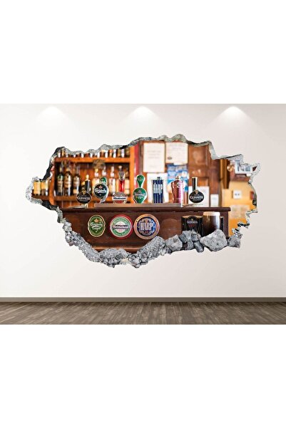 Kt Grup Full Hd Baskı 3D Modern Duvar Çıkartmaları