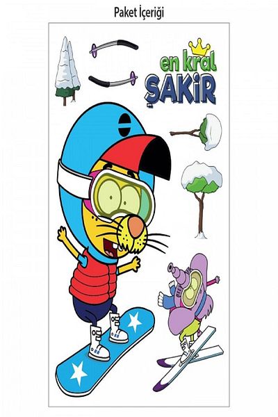 Kral Şakir Wall Sticker-4, Decals 50x70 cm