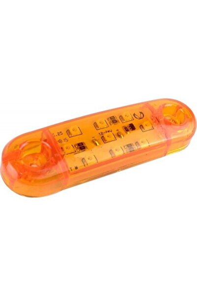 AHMET OTOMOTİV 9 Ledli Tombul Parmak Led Sarı 12v-24v Dekoratif Lamba