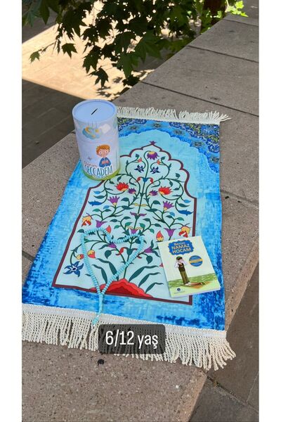 hicazavm Büyük boy Özel kumbaralı namaz dua ibadet çocuk seccade namazlık seti