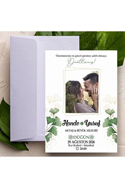 Galaksim Store Fotoğraflı Söz, Nişan, Kına, Nikah, Düğün Davetiyesi