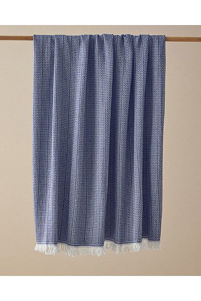 English Home Canapea Helena Bumbac Şal Indigo