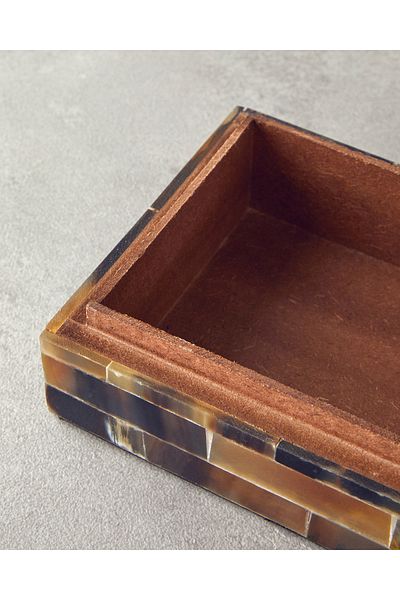 English Home Black Antique Boho Decorative Box