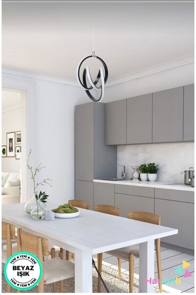 LUZ AMARİLLA Mutfak Oda Hol Antre Beyaz Işık Modern Ledli Avize